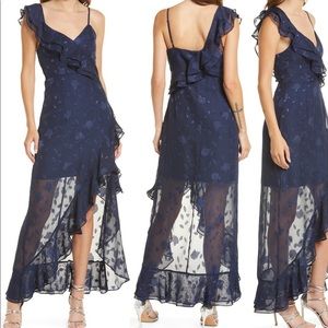 Lulu Forever Be Floral Sleeveless High Low Dress